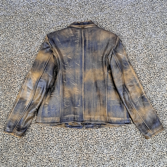 VINTAGE LEATHER JACKET (faux) - Picture 4 of 6